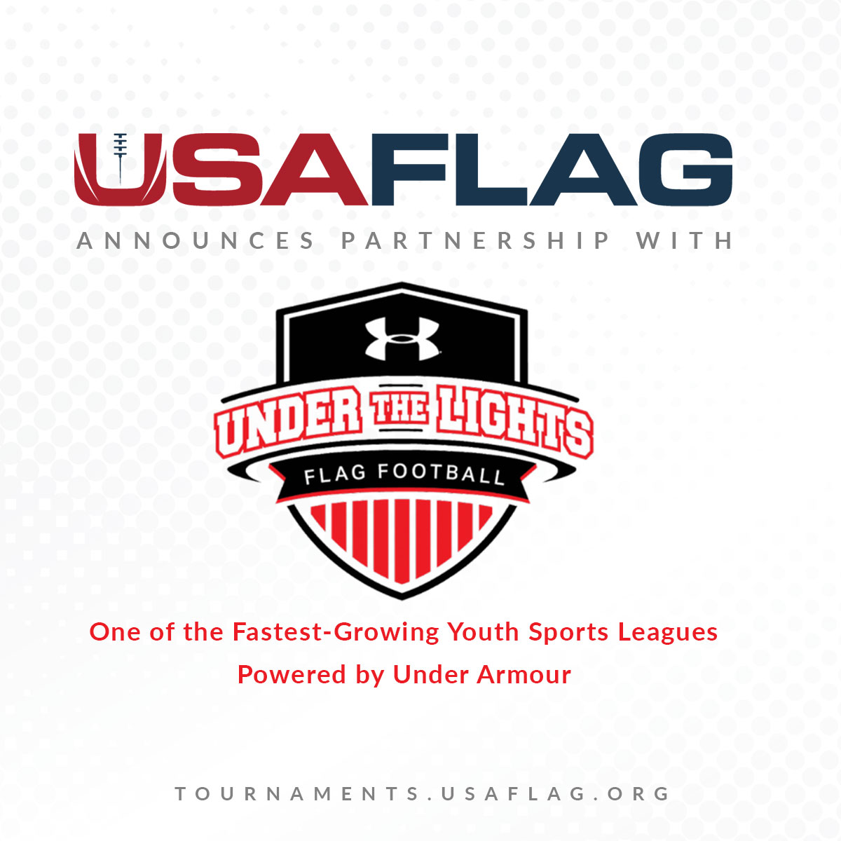 USA Flag Announces Partnership with Under the Lights Flag Football