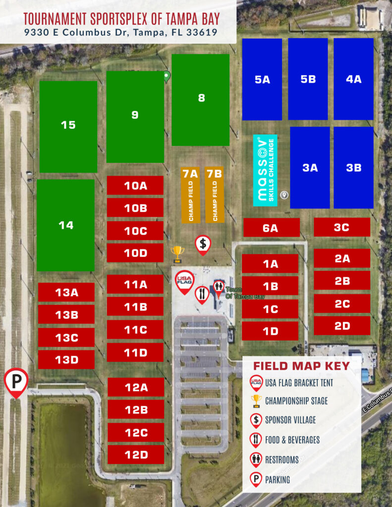 2024 Tampa World Championships Schedule & Draft Info USA Flag